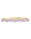 Anabel Aram Enamel Bamboo Shaped Hinge Bangle Bracelet In Multi