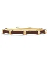 Anabel Aram Enamel Bamboo Shaped Hinge Bangle Bracelet In Multi