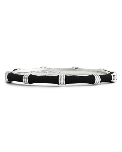 Anabel Aram Bamboo Bangle Bracelet In Black