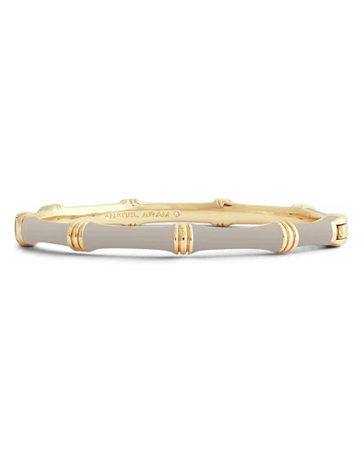 Anabel Aram Enamel Bamboo Shaped Hinge Bangle Bracelet In Multi