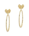 ANABEL ARAM BUTTERFLY SINGLE HOOP EARRINGS IN 18K GOLD PLATED