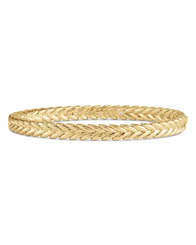 Anabel Aram Cheval Braided Bangle Bracelet In Brown