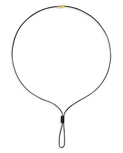 Anabel Aram Cheval Leather Necklace, 30 In Black