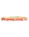 Anabel Aram Enamel Bamboo Shaped Hinge Bangle Bracelet In Pink