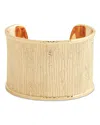 Anabel Aram Enchanted Forest Bark Cuff Bracelet In 18k Gold Plated In Gold