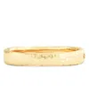 Anabel Aram Farrier 18k Yellow Gold Plated Or Sterling Silver Wide Hinged Bangle Bracelet