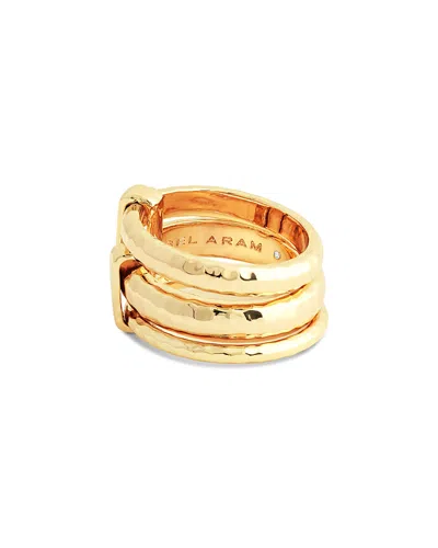 Anabel Aram Farrier 18k Yellow Gold Plated Triple Connected Ring