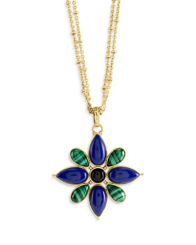 Anabel Aram Forza Fiore Statement Pendant In Metallic