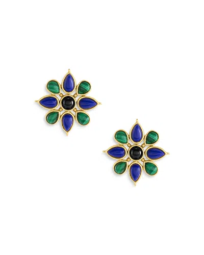 Anabel Aram Forza Fiore Stud Earrings In Orange