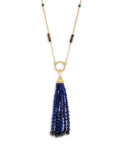 Anabel Aram Forza Tassel Pendant In Orange