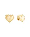 Anabel Aram Heart 18k Yellow Gold Plated Stud Earrings, 0.7l