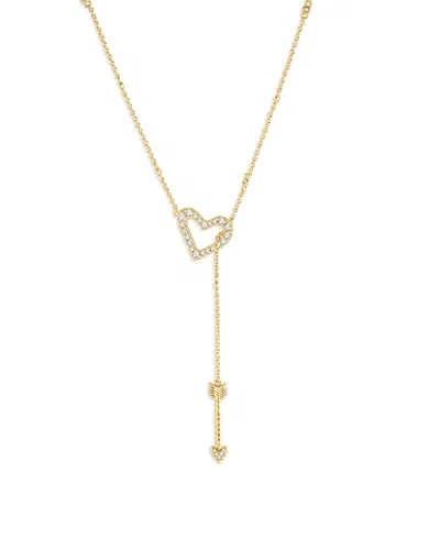 Anabel Aram Heart Lariat Necklace, 15.75 In Gold