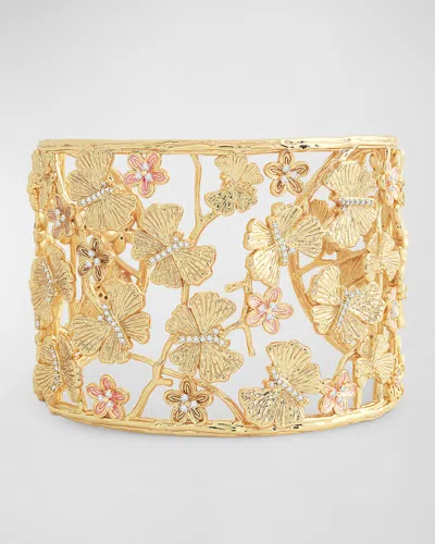 Anabel Aram Jewelry Butterfly Cuff Bracelet In Gold