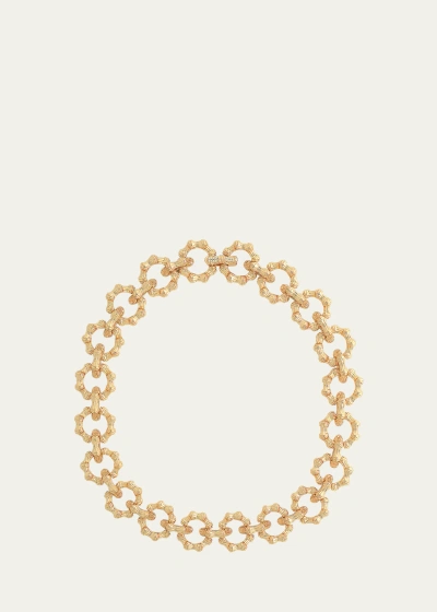 Anabel Aram Jewelry Cubic Zirconia Bamboo Chain Necklace In Gold