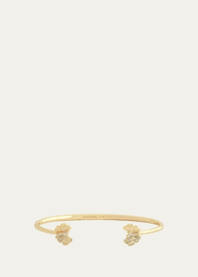 Anabel Aram Jewelry Cubic Zirconia Butterfly Bangle Bracelet In Gold