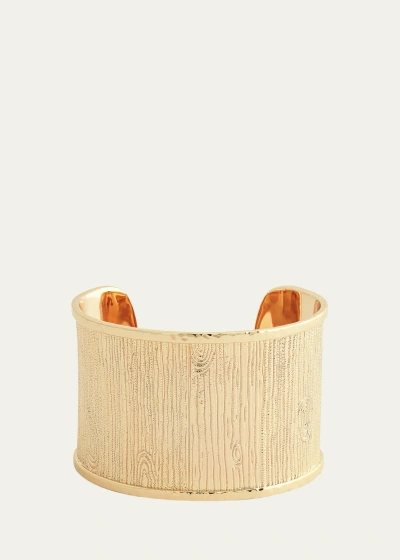 Anabel Aram Jewelry Enchanted Forest Bark Cuff Bracelet In Gold