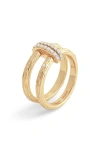 Anabel Aram Jewelry Enchanted Forest Double Stack Ring In Gold