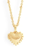 Anabel Aram Jewelry Small Heart Locket Necklace In Gold