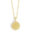 Anabel Aram Jewelry Zodiac Cubic Zirconia Pendant Necklace In Gold