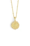Anabel Aram Jewelry Zodiac Cubic Zirconia Pendant Necklace In Gold