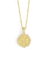 Anabel Aram Jewelry Zodiac Cubic Zirconia Pendant Necklace In Gold