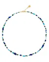 Anabel Aram Milos Beaded Collar Necklace, 16.5-17.5 In Blue