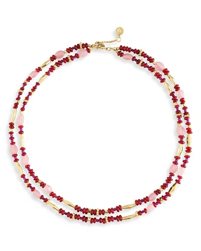 Anabel Aram Milos Beaded Necklace, 17.5-18 In Multi