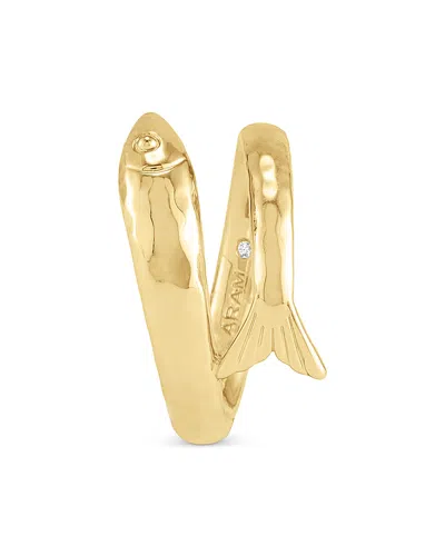 Anabel Aram Milos Fishing Ring In Gold