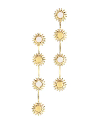 Anabel Aram Milos Soleil Linear Drop Earrings In Black