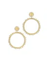 Anabel Aram Women's Coin 18k-gold-plated & Cubic Zirconia Butterfly Drop Earrings
