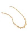 Anabel Aram Pave Orchid Link Necklace, 20