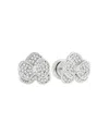 Anabel Aram Pave Orchid Stud Earrings