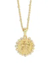 Anabel Aram Pave Zodiac Pendant Necklace, 16-17