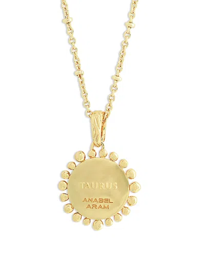 Anabel Aram Pave Zodiac Pendant Necklace, 16-17