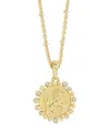 Anabel Aram Pave Zodiac Pendant Necklace, 16-17