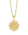 Anabel Aram Pave Zodiac Pendant Necklace, 16-17