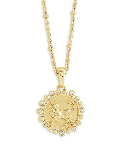 Anabel Aram Pave Zodiac Pendant Necklace, 16-17