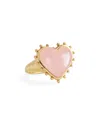 Anabel Aram Rose Quartz Heart Ring