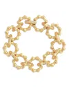 Anabel Aram Women's Bamboo 18k-gold-plated & Cubic Zirconia Chain Bracelet In Gold