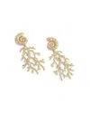 Anabel Aram Women's Ocean Shell With Coral 18k-gold-plated & Cubic Zirconia Drop Earrings In Gold