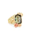 Anabel Aram Stone Wildflower Cocktail Ring