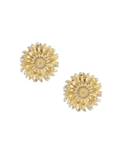 Anabel Aram Sunflower Stud Earrings In Gold
