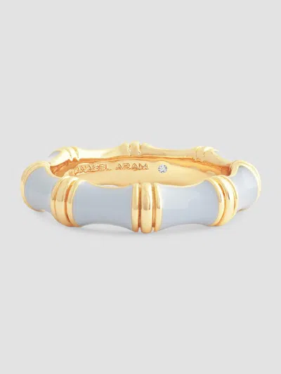 Anabel Aram Women's Bamboo 18k-gold-plated & Enamel Ring In Blue