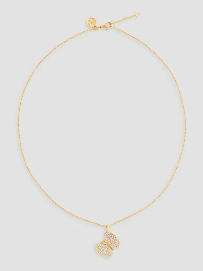 Anabel Aram Women's Butterfly 18k-gold-plated & Cubic Zirconia Pendant Necklace