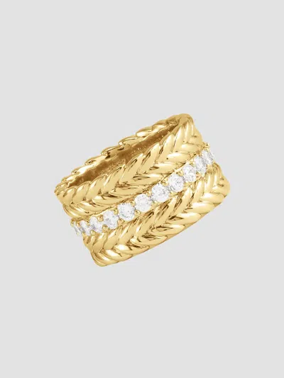 Anabel Aram Women's Cheval 18k-gold-plated & Cubic Zirconia Ring