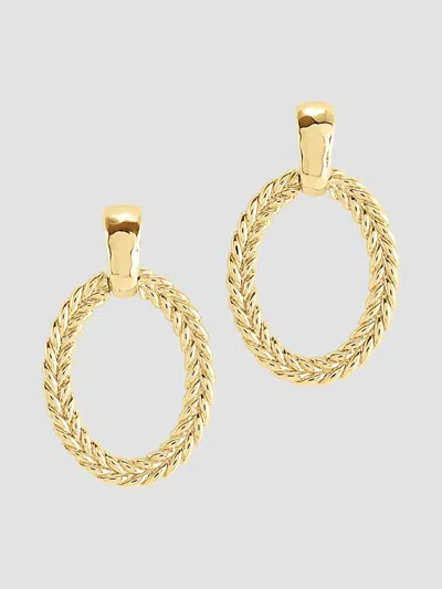 Anabel Aram Cheval Ring Drop Earrings In Gold