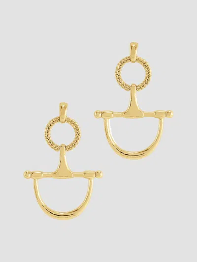 Anabel Aram Cheval Bit Drop Earrings In Neutral
