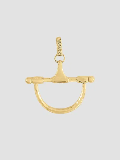 Anabel Aram Women's Cheval 18k-gold-plated Medium Horsebit Pendant