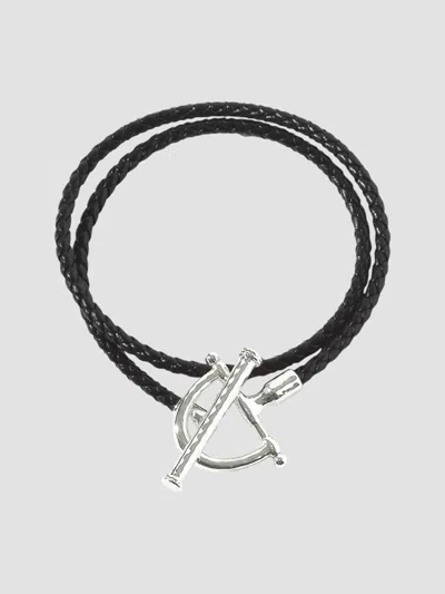 Anabel Aram Cheval Leather Wrap Bracelet In Gray