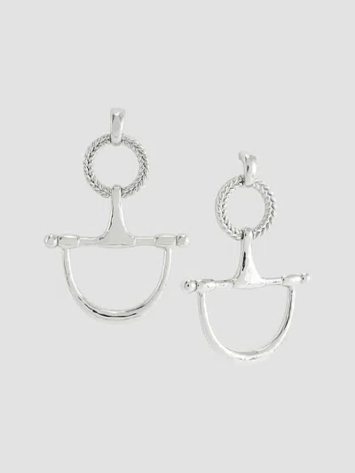 Anabel Aram Women's Cheval Sterling Silver-plated Horsebit Drop Earrings